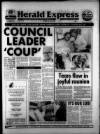 Torbay Express and South Devon Echo Friday 21 April 1989 Page 1