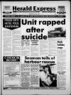 Torbay Express and South Devon Echo Saturday 26 August 1989 Page 1