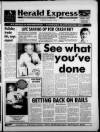 Torbay Express and South Devon Echo Thursday 16 November 1989 Page 1