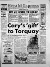 Torbay Express and South Devon Echo Wednesday 07 November 1990 Page 1