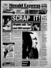 Torbay Express and South Devon Echo Monday 01 March 1993 Page 1