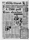 Scunthorpe Evening Telegraph Monday 05 March 1990 Page 1