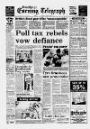 Scunthorpe Evening Telegraph Monday 23 April 1990 Page 1