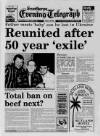 Scunthorpe Evening Telegraph Monday 01 January 1996 Page 1