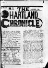 Hartland and West Country Chronicle Tuesday 01 December 1896 Page 1