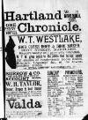 Hartland and West Country Chronicle Monday 01 November 1897 Page 1