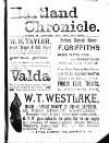 Hartland and West Country Chronicle Monday 05 September 1898 Page 1