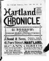 Hartland and West Country Chronicle Monday 01 July 1901 Page 1