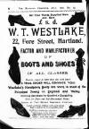 Hartland and West Country Chronicle Monday 07 July 1902 Page 4