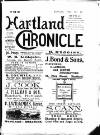 Hartland and West Country Chronicle Monday 05 January 1903 Page 1