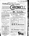 Hartland and West Country Chronicle Wednesday 14 August 1912 Page 1