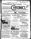 Hartland and West Country Chronicle Tuesday 18 March 1913 Page 1