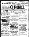 Hartland and West Country Chronicle Thursday 24 July 1913 Page 1