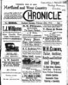 Hartland and West Country Chronicle Saturday 26 February 1916 Page 1