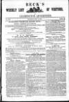 Leamington Advertiser, and Beck's List of Visitors Saturday 12 May 1849 Page 1