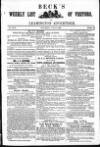 Leamington Advertiser, and Beck's List of Visitors Saturday 09 June 1849 Page 1