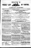Leamington Advertiser, and Beck's List of Visitors Saturday 30 June 1849 Page 1