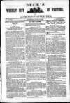 Leamington Advertiser, and Beck's List of Visitors Saturday 25 August 1849 Page 1