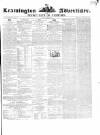 Leamington Advertiser, and Beck's List of Visitors Thursday 31 October 1850 Page 1