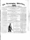Leamington Advertiser, and Beck's List of Visitors Thursday 17 February 1853 Page 1