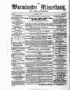 Warminster Miscellany, and Local Advertiser Wednesday 01 August 1860 Page 1