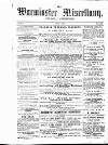 Warminster Miscellany, and Local Advertiser Monday 01 April 1861 Page 1