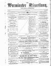 Warminster Miscellany, and Local Advertiser Saturday 01 June 1861 Page 1