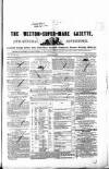 Weston-super-Mare Gazette, and General Advertiser Saturday 24 August 1850 Page 1