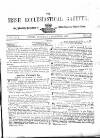 Irish Ecclesiastical Gazette Monday 01 November 1858 Page 1