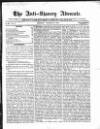 Anti-Slavery Advocate Saturday 01 March 1862 Page 1