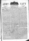 Army and Navy Gazette Saturday 21 September 1861 Page 1