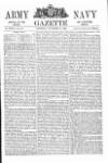 Army and Navy Gazette Saturday 06 November 1869 Page 1