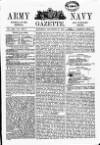 Army and Navy Gazette Saturday 20 December 1884 Page 1