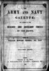 Army and Navy Gazette Saturday 02 January 1886 Page 1