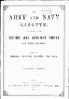 Army and Navy Gazette Saturday 26 March 1887 Page 1