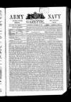 Army and Navy Gazette Saturday 03 October 1891 Page 1