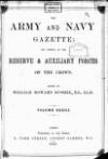Army and Navy Gazette Saturday 02 January 1892 Page 1