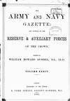 Army and Navy Gazette Saturday 07 January 1893 Page 1