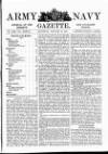 Army and Navy Gazette Saturday 19 January 1895 Page 1