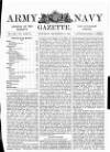 Army and Navy Gazette Saturday 14 September 1895 Page 1