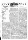 Army and Navy Gazette Saturday 09 November 1895 Page 1