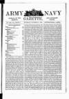 Army and Navy Gazette Saturday 21 November 1896 Page 1