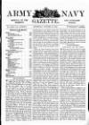 Army and Navy Gazette Saturday 29 October 1898 Page 1