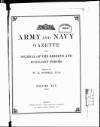 Army and Navy Gazette Saturday 02 January 1904 Page 1