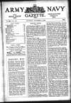 Army and Navy Gazette Saturday 02 November 1918 Page 1
