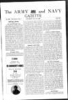 Army and Navy Gazette Saturday 28 May 1921 Page 1