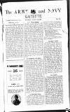 Army and Navy Gazette Saturday 20 August 1921 Page 1