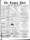 Torquay Times, and South Devon Advertiser Saturday 12 August 1871 Page 1