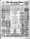Torquay Times, and South Devon Advertiser Friday 21 February 1890 Page 1