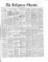 Ballymena Observer Saturday 11 September 1858 Page 1